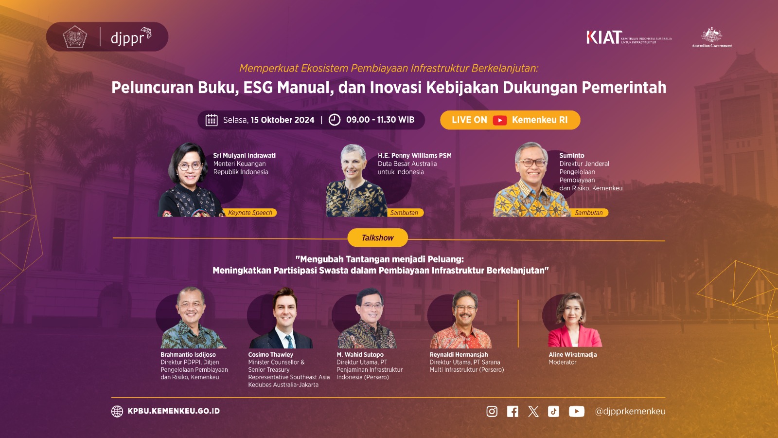 KPBU Peluncuruan Buku, ESG Manual, dan Inovasi Kebijakan Dukungan